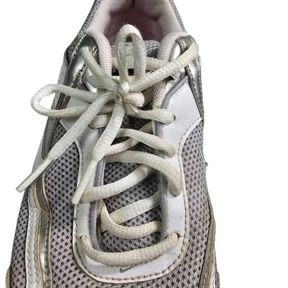 Nike Shox MZ Women's White and Silver Running Sneakers